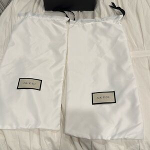 GUCCI DUST BAGS 17.5” x 8”. WHITE. BRAND NEW